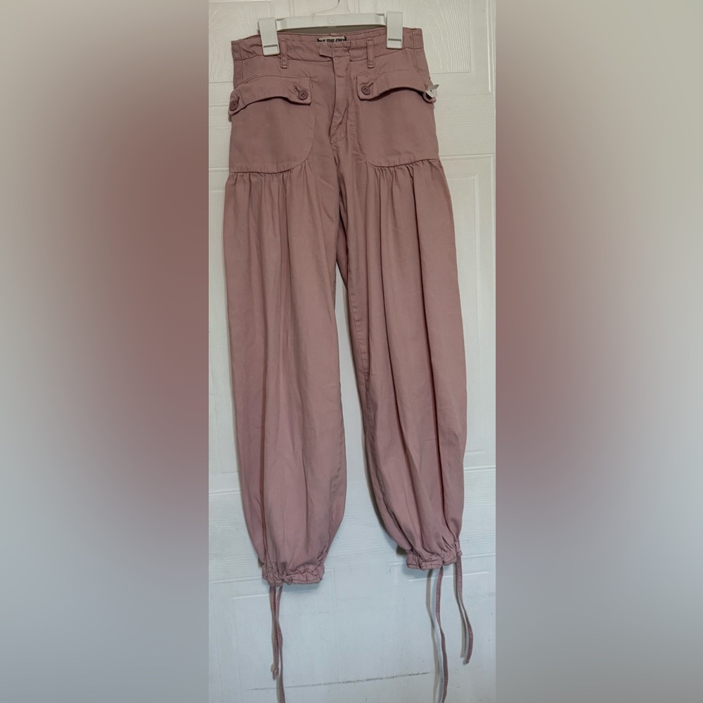We The Free Pink cargo harem pants